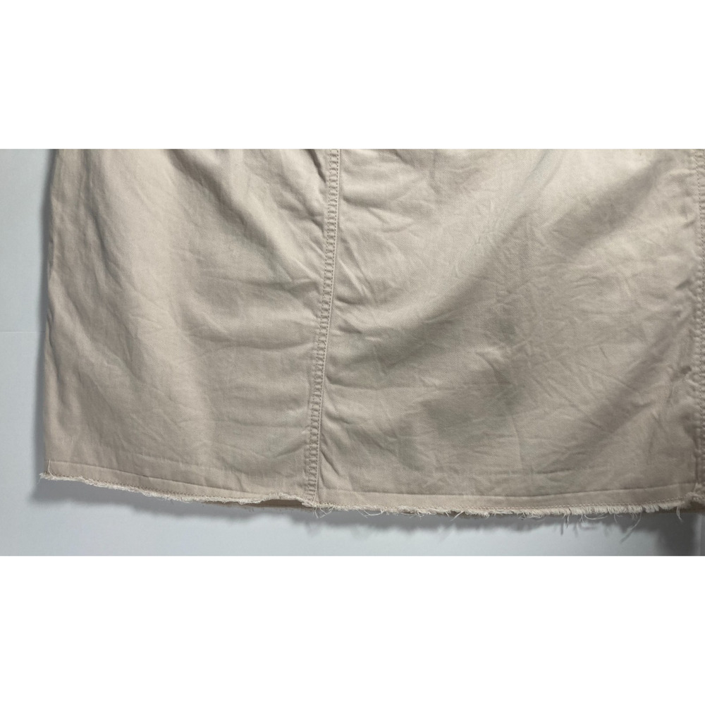 DKNY Jeans khaki brown camel tan zip and double button pencil skirt 4 pockets 16 - Picture 11 of 11